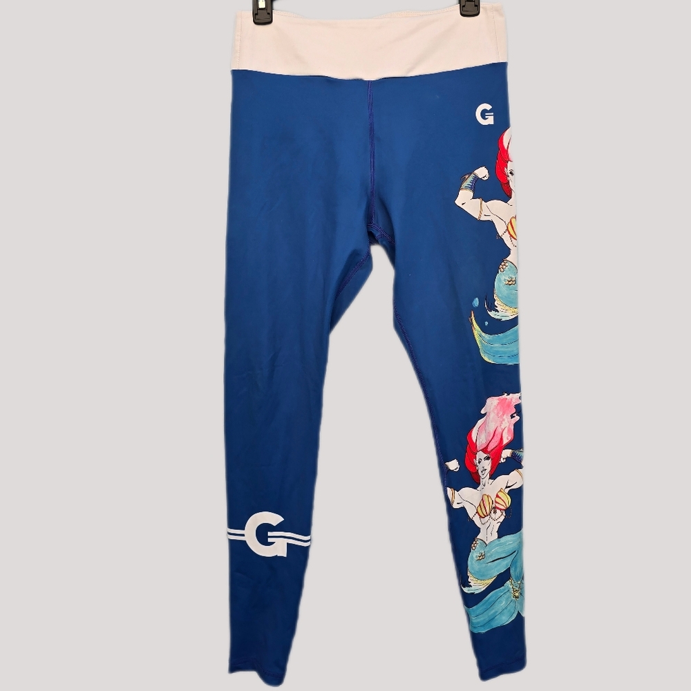 Grrrl Blue Mermaid Next Level Leggings